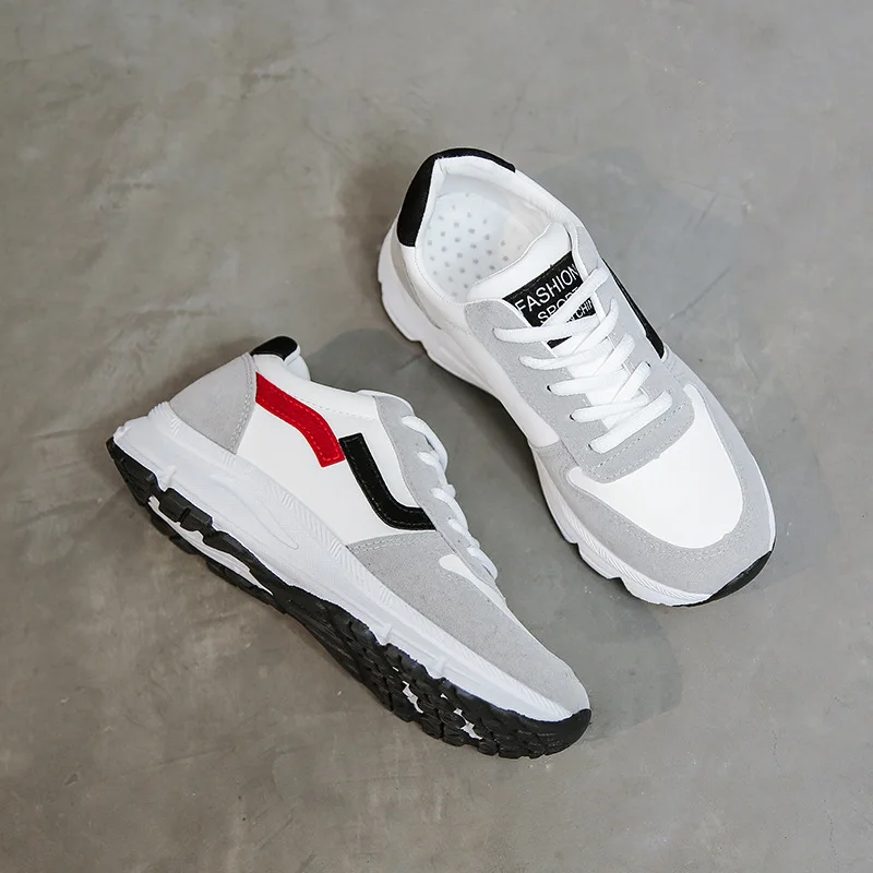 

Fashion women's shoes spring leather sports shoes women 2021 new wild running casual shoes summer breathable student white shoes