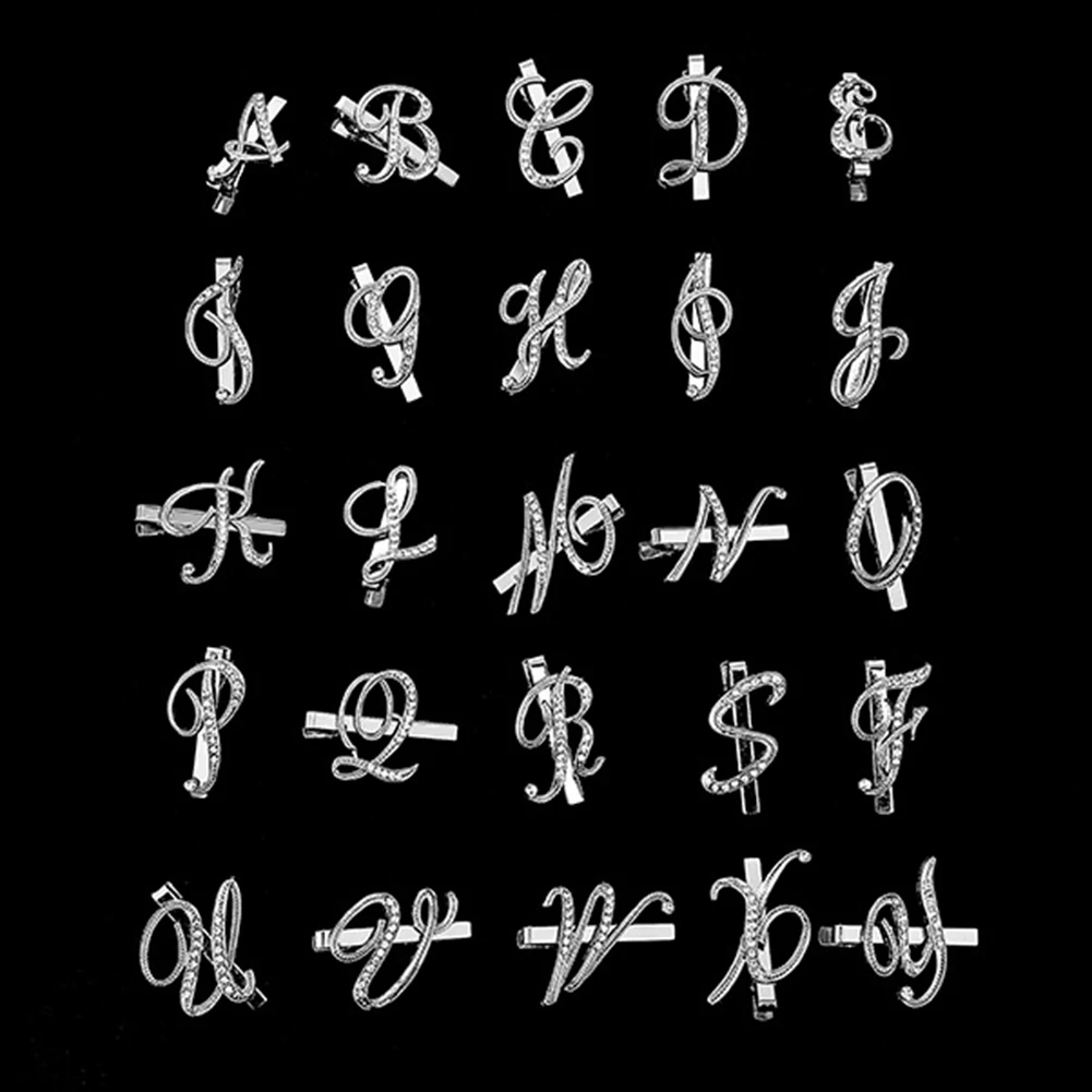 Блестящий зажим для галстука стразы с надписью бизнеса свадьбы и запонки|Зажимы