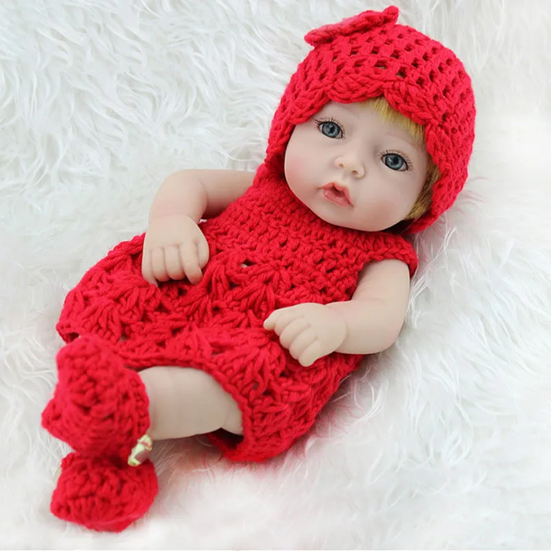 Мини силиконовые куклы новорожденные реалистичные игрушки для купания