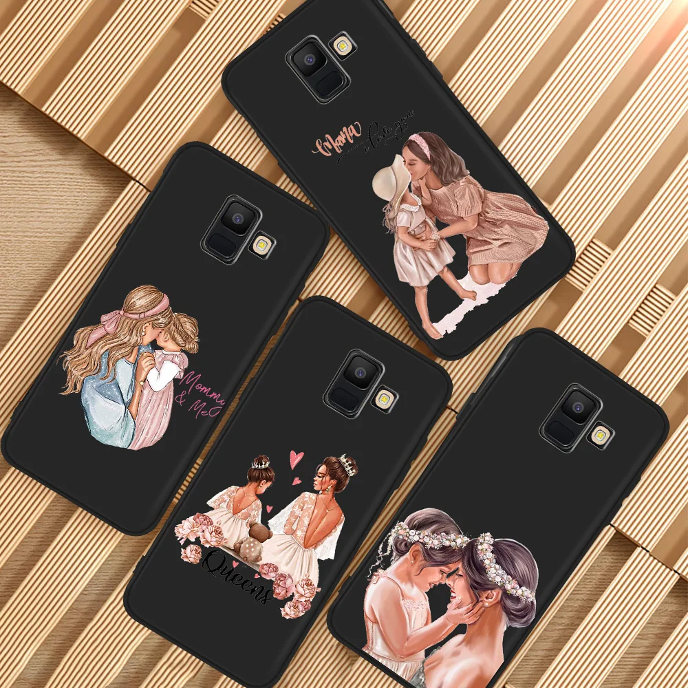 

2021 Girl Fashion Super Mom Baby for Samsung Galaxy A3 A5 A6 A7 A8 A9 A10 A30 A40 A50 A90 J3 J4 J5 J6 J7 J8 Plus Funda Soft etui
