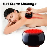 hot stone natural thickening warming moxibustion massage bottom portable back gua sha dredge blood electric massage relieve pain