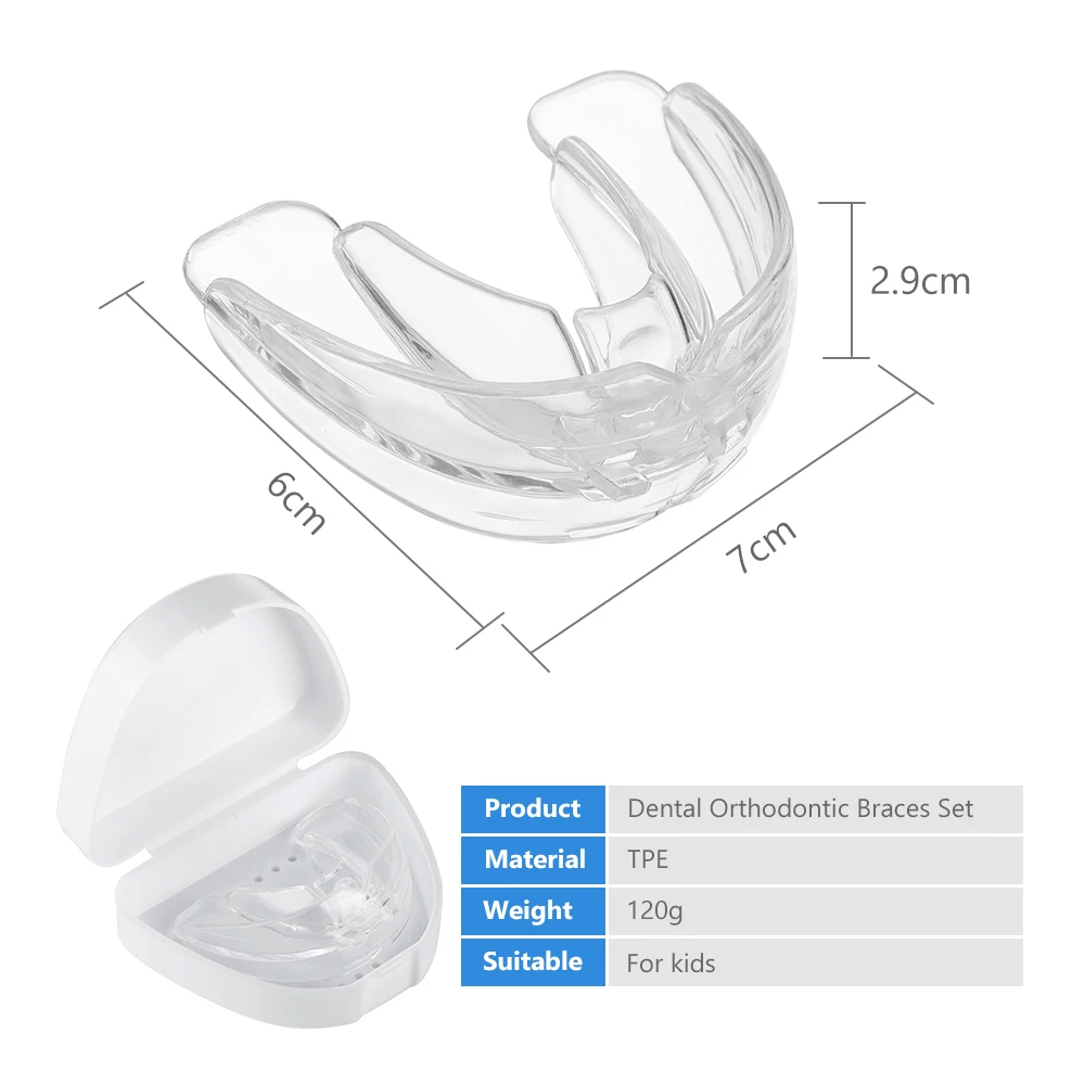 

Tooth Orthodontic Trainer Dental Tooth Appliance Alignment Brace TPE Professional Guard TeethStraightener 3 Phases for Adults