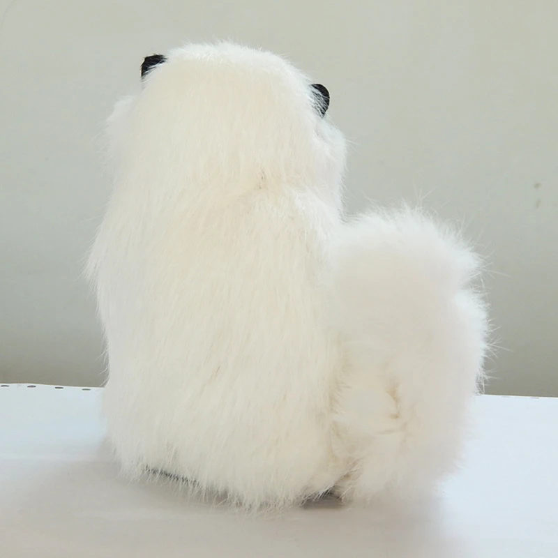 Simulation plush cat crouching animal models handmade realistic cat dolls children plush toys home decoration Will make a sound
