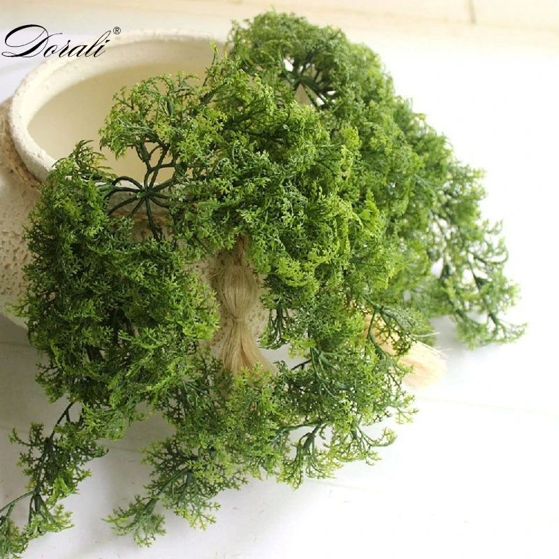 Подвешивающий цветок искусственный зеленый для украшения дома гостиной окна