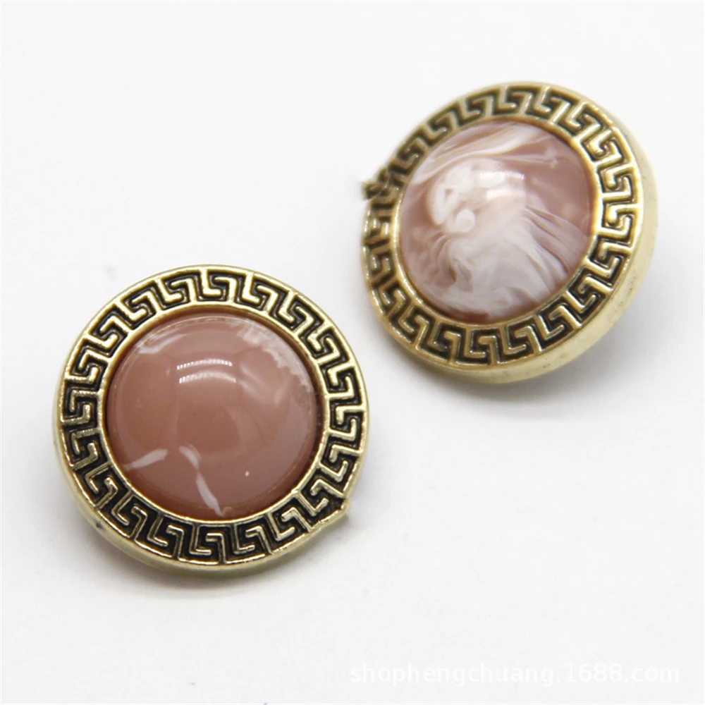 

Retro Agate Metal Decorative Buttons for Clothing Buttons for Clothes 20mm Sewing Supplies and Accessories Sewing Blouse Buttons