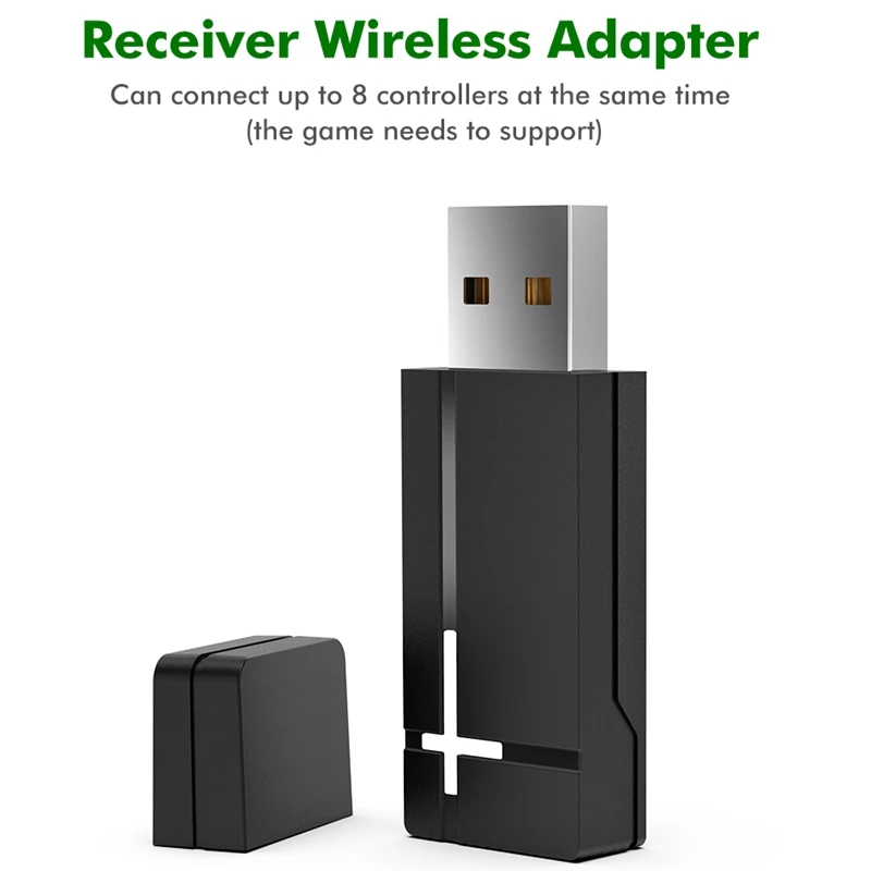 

Mini USB Receiver for One Controller, 2.4G Wireless Game Controller Adapter for Windows7/8/10 PC Laptops