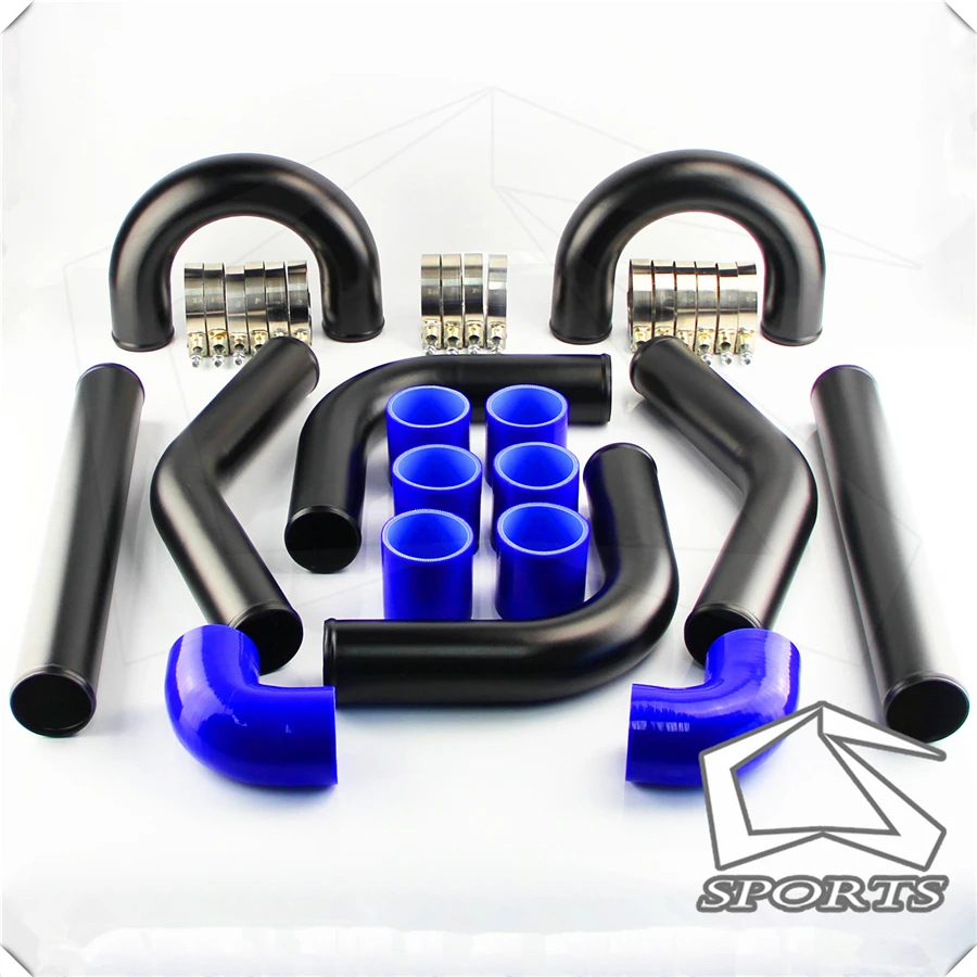 Универсальный турбо кулер комплект трубок 2 5 дюйма 63 мм 8 шт. алюминиевые