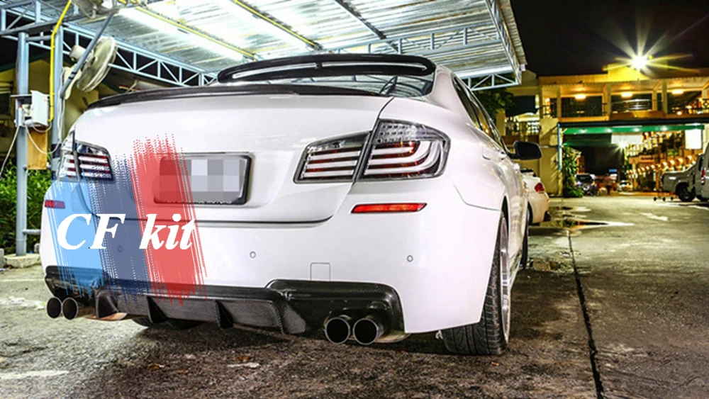 Задний диффузор из углеродного волокна для BMW F10 F11 спойлер M-Tech задний бампер