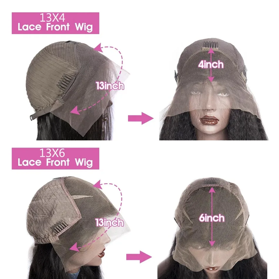 Парик из человеческих волос на сетке спереди 13x6 парик прямых перуанских 10-26