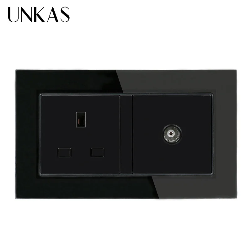 UNKAS панель из закаленного хрусталя стандарт Великобритании 2 комплекта настенная