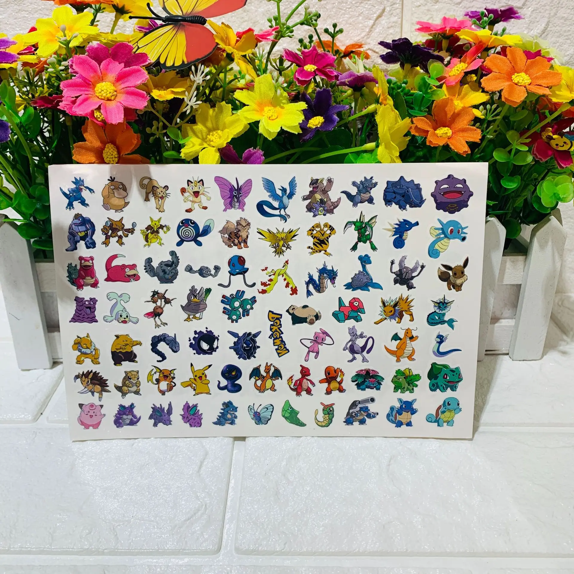 Наклейки водостойкие с рисунком покемона 1 шт. | Игрушки и хобби