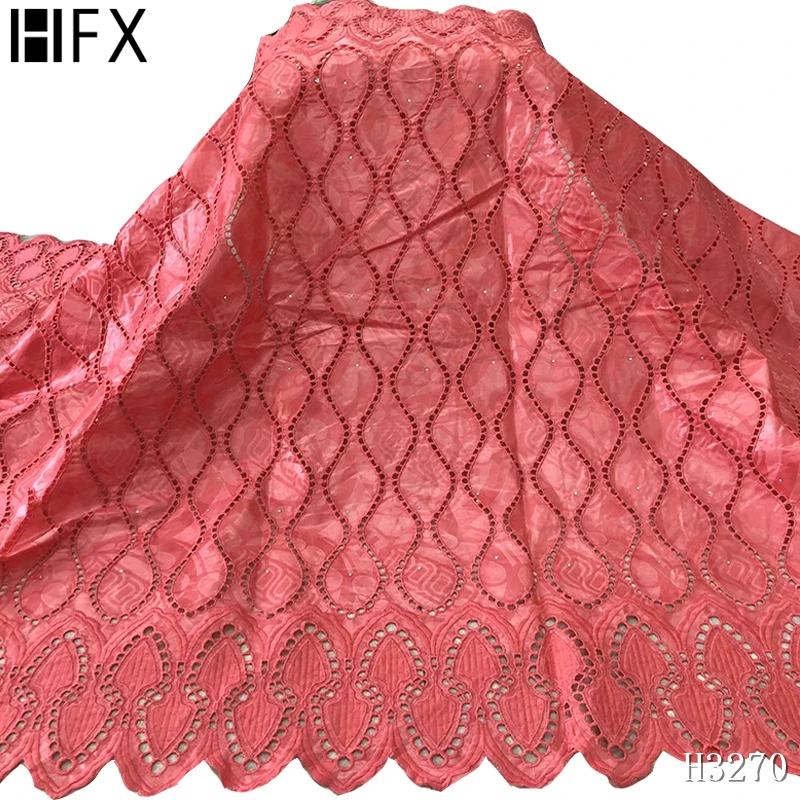 HFX New arrival gold African Bazin lace fabrics Fashion Embroidery riche 2020 Nigerian bazin for women Dress H3270 | Дом и сад