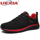 Туфли UEXIA мужские сетчатые, низкие дышащие кроссовки со шнуровкой, спортивные тренировочные, на лето