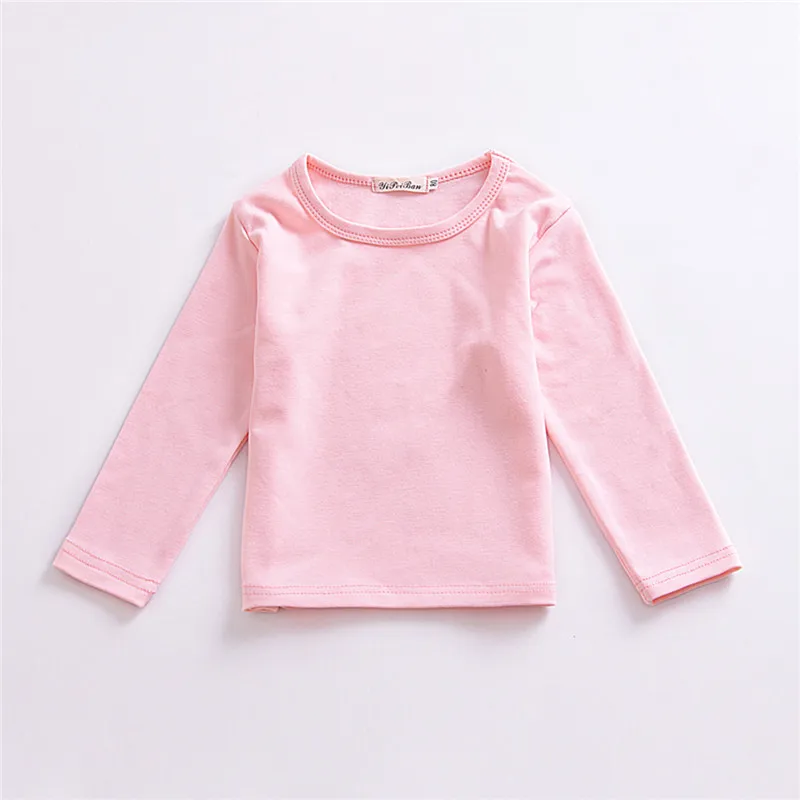 Осенняя одежда для маленьких мальчиков и девочек однотонная теплая хлопковая