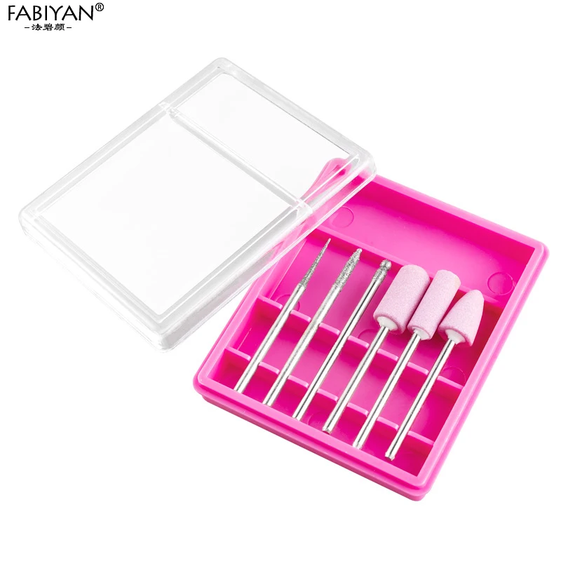 Акриловый держатель для дизайна ногтей 6 элементов чехол хранения пустой