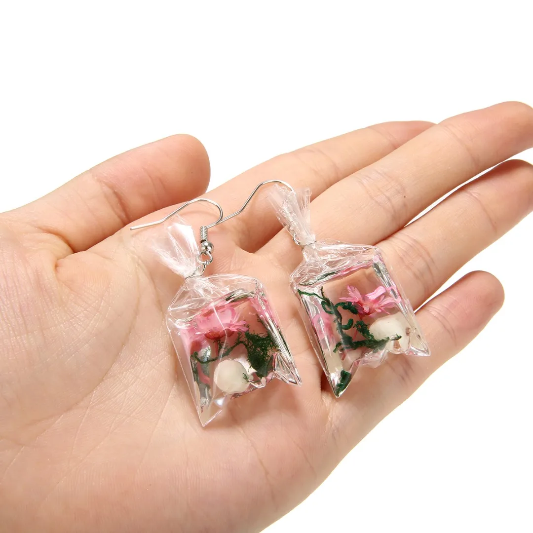 Трендовые серьги-Крючки с сумкой для воды очаровательные висячие серьги в виде