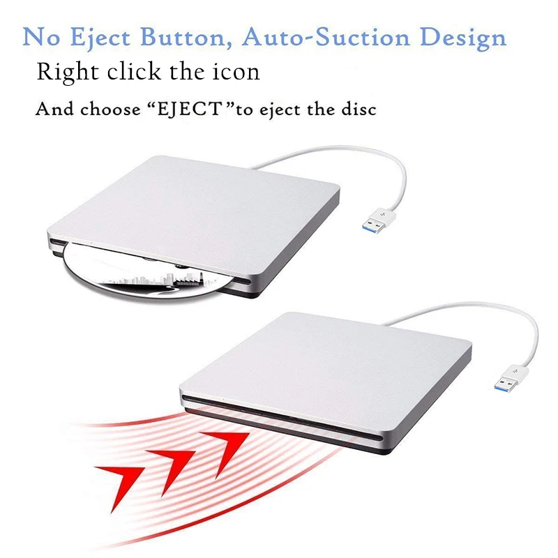Доставка из Европы USB 3 0 Blu Ray BD RW плеер слот нагрузки внешняя DVD горелка Bluray привод