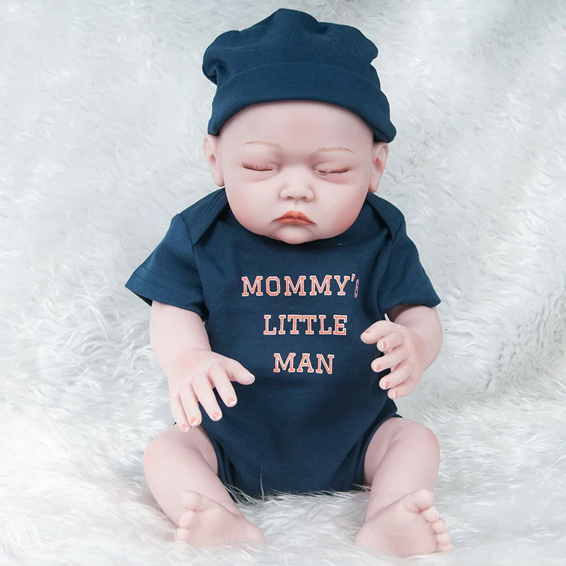 20 дюймов Новорожденные куклы Reborn Baby реалистичные мягкие силиконовые реалистичные куклы ручной работы для малышей игрушки для детей Подарки