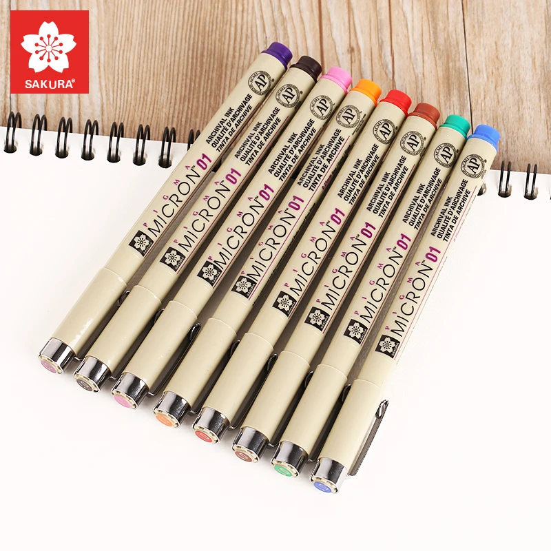14 Colors Sakura Pigma Micron Liner Pen Set Design Drawing Manga Sketch Art Markers Fineliner Pens Japanese Stationery Supplies |