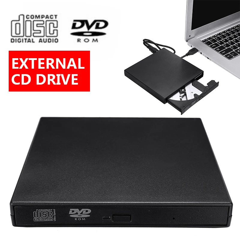 USB внешний DVD CD RW диск горелка комбинированный ридер Windows 07/08 ноутбук ПК плеер