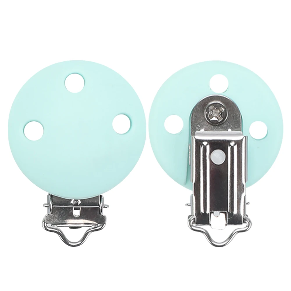 TYRY.HU 5 шт. мультяшный Силиконовый круглый зажим для соски не ржавеет Детская