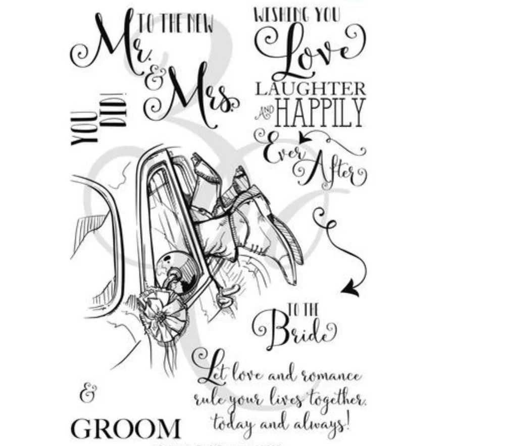 Прозрачный силиконовый штамп для ног/печать скрапбукинга своими