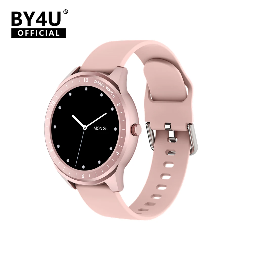 

BY4U Moon Smart Watch Sport Metal Heart Rate Sleep Monitor Waterproof Smartwatches Men IOS Android Global Version For Boy Girl
