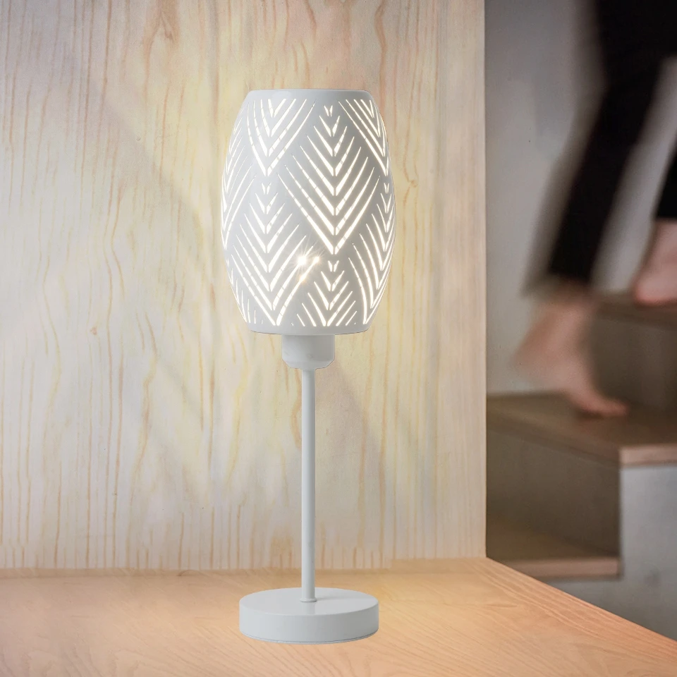 OYGROUP скандинавский прикроватный столик металлический полый абажур Настольный