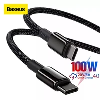 baseus 100w usb c to usb type c cable for huawei quick charge 4 0 type c cable for macbook xiaomi samsung data wire usb c cable