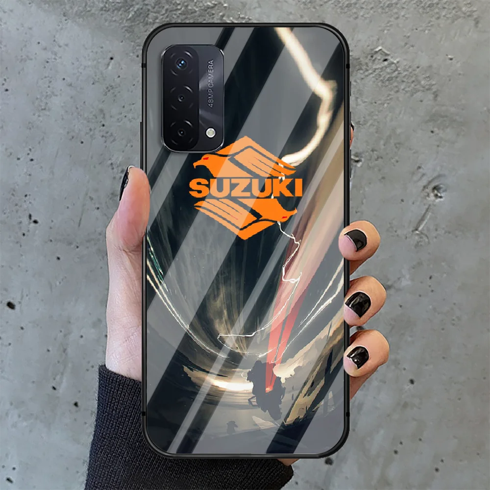 

SUZUKIS car Phone Tempered Glass Case Cover For oppo realme find a x c xt gt 2 53 3 6 7 50 11 i Pro 4g 5g 3D Phone case Cell