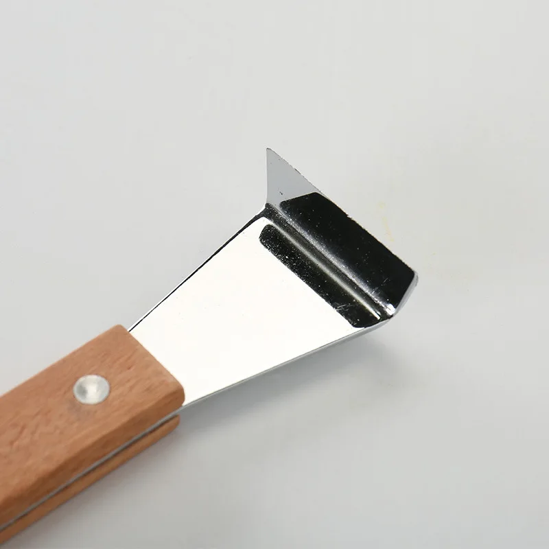 Медовый резак утолщенный скребок из нержавеющей стали с деревянной ручкой