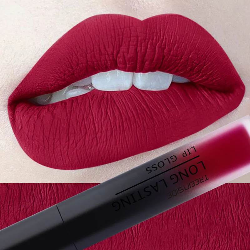 Rouge à lèvres liquide mat de 28 couleurs  maquillage imperméable et durable  brillant velours