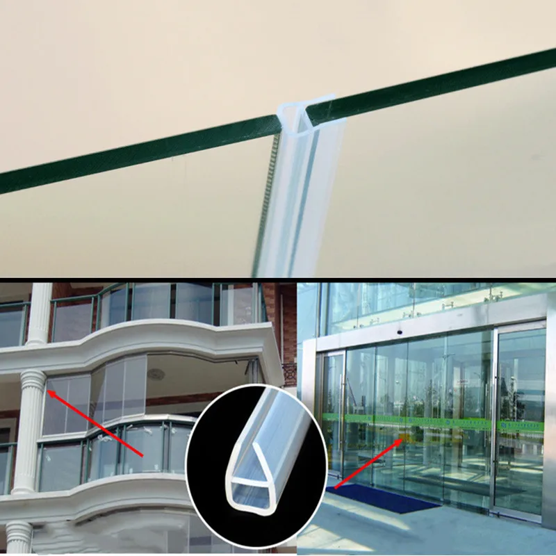 1 3 м Силиконовое резиновое стеклянное уплотнение для окна полосы u образной формы