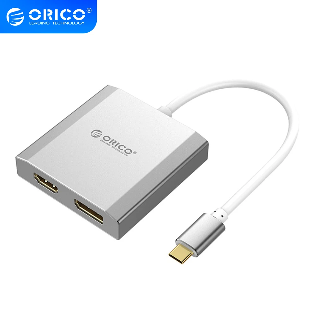 

ORICO Type-C To DP HDMI-compatible Extension Cable 4K HD Video Extender Converter Adapter USB C Audio Interface HUB For Laptop