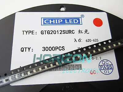 1000 шт./лот SMD SMT 0805 Супер яркая светодиодная лампа 2 0*1 2*0 8 мм 390-410nm smd LED красный |