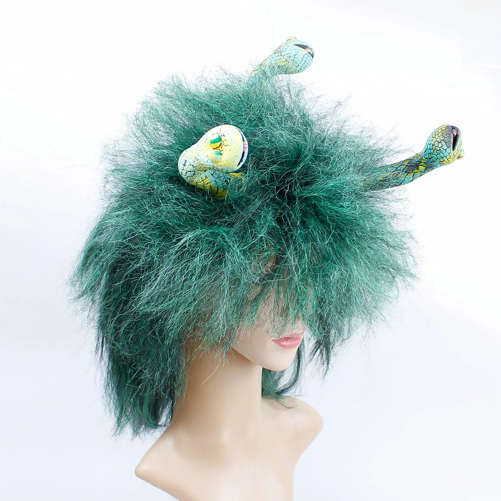 Парик Медуза Женский страшный аксессуар для волос на Хэллоуин карнавал