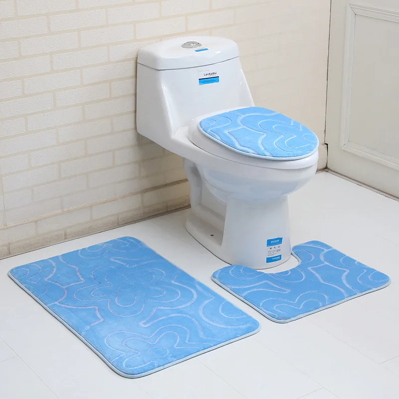 

Living Room Carpet Bathroom Decor Rug Set Luxury Bathroom Rug Set Shower Mat Tapetes Para Banheiro Bathroom Decoration BA60DT