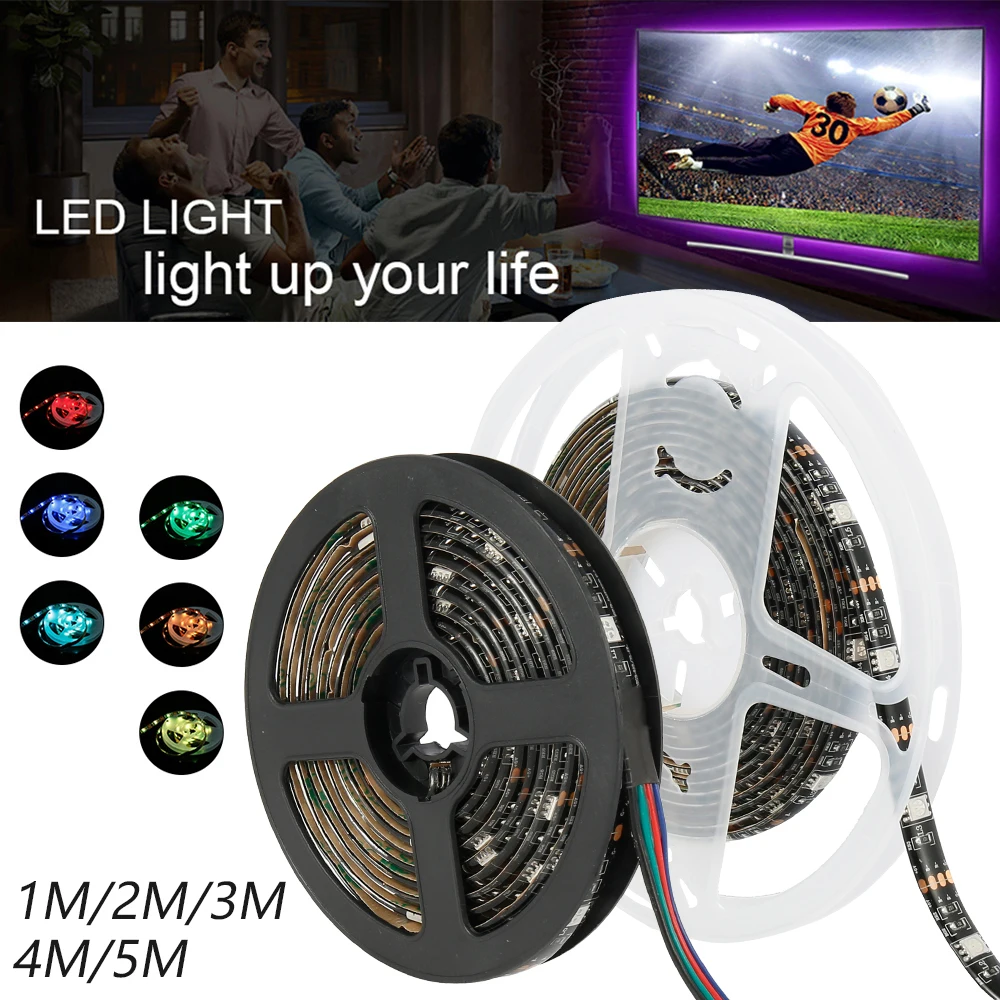 IP65 Водонепроницаемый 5 в SMD USB СВЕТОДИОДНЫЙ светильник полоса для телевизора с RGB