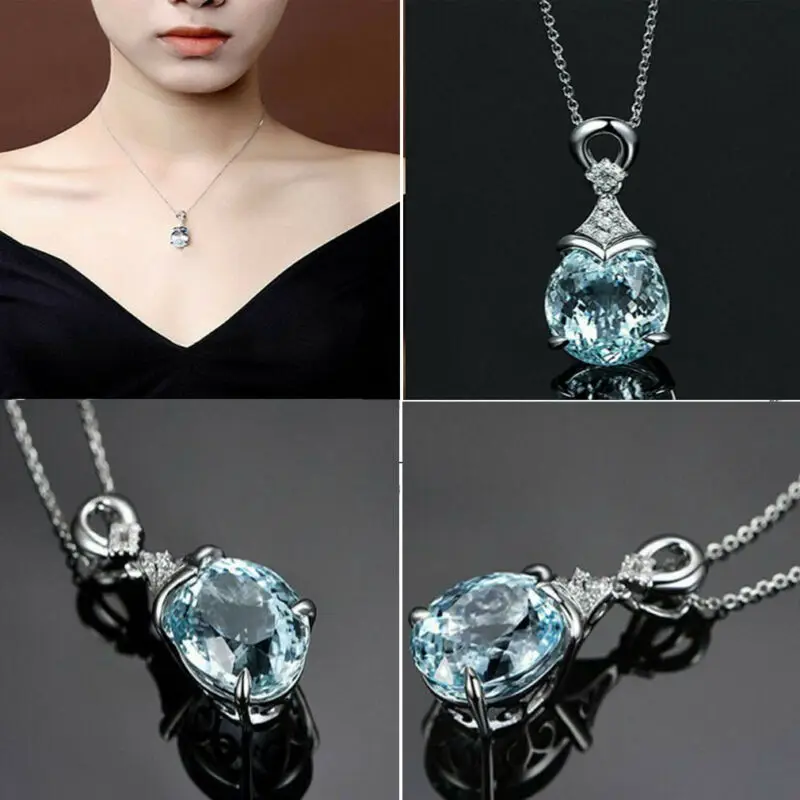 2020 новейший Рождественский винтажный Драгоценный Камень Натуральный аквамарин