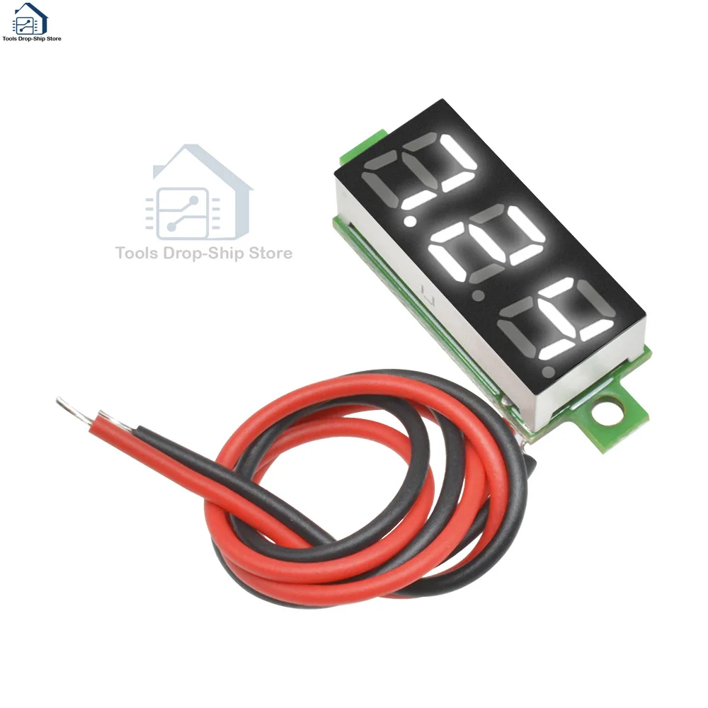 

New 0.28" DC 3.5-30V Super Mini Digital LED Car Voltmeter Voltage Volt Panel Meter Battery Monitor 12V 24V red green blue yellow