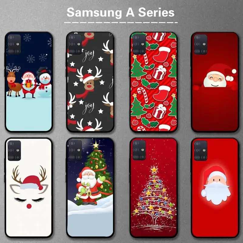 

Cartoon Doll Merry Christmas Phone Case for Samsung A01 A02 A12 A11 A31 A91 A80 A21 A21S A31 A32 A20E A7 2017 5G Cover