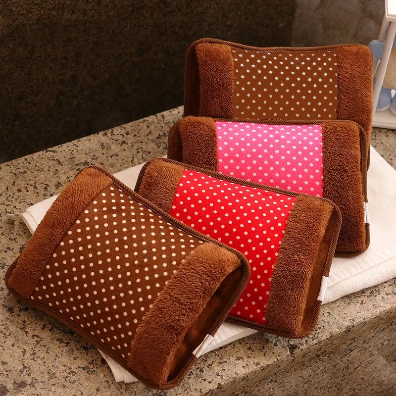 Длинная плюшевая бутылка для горячей воды с электрическим подогревом