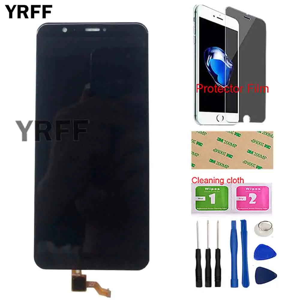 5 65 phone lcd display for huawei p smart touch screen for huawei enjoy 7s digitizer panel sesnor assembly tool protector film free global shipping
