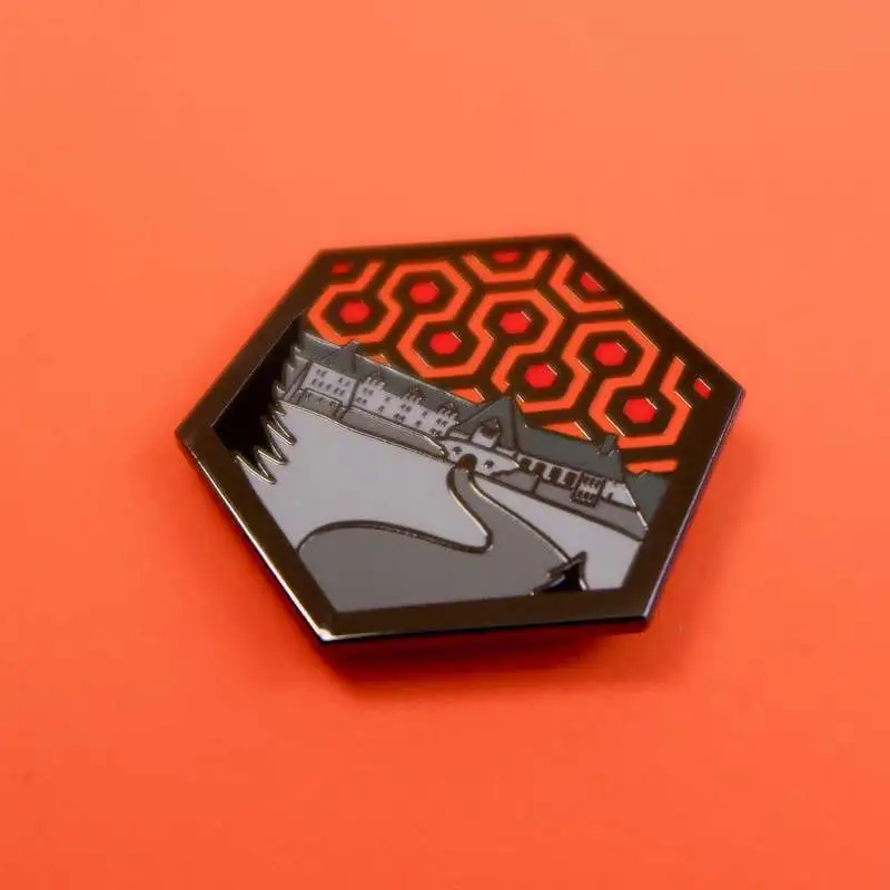 Блестящий ковер обозначающий отель шестиугольник эмаль штырь Стэнли Кубрик