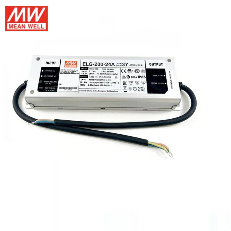 Умный регулируемый светодиодный источник питания Meanwell 200 Вт 110 А 24 В 220 В/200