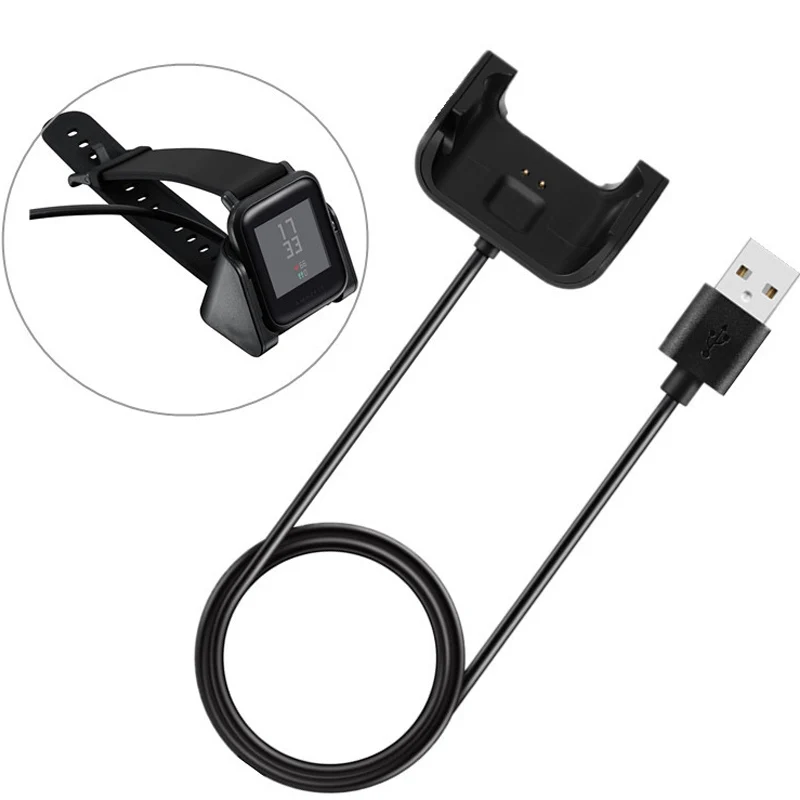 Usb зарядный кабель док-станция зарядное устройство для Xiaomi Huami Amazfit Bip Смарт-часы