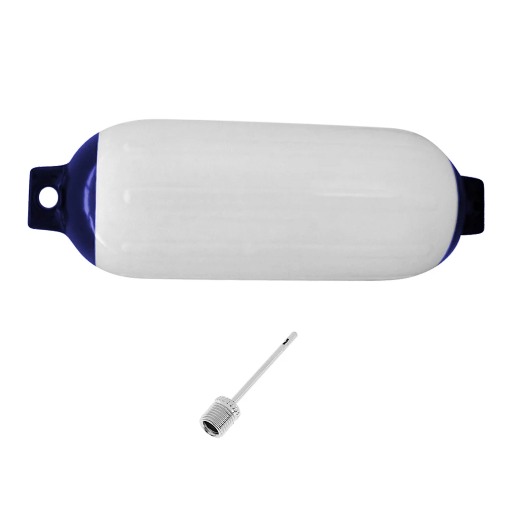 

PVC Marine Accessories Boat Fender White/Blue, Includes Pump Needle to Inflate
