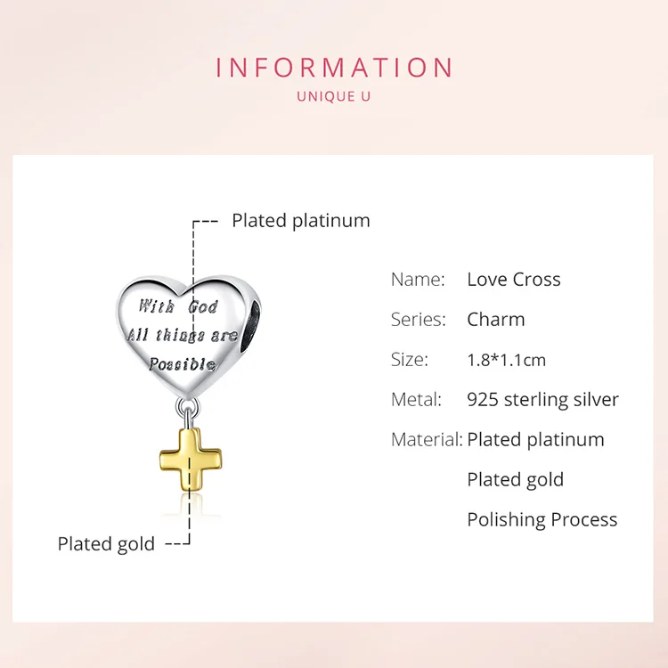 Подвеска для бисера с эмалью в форме сердца|Бусины| |