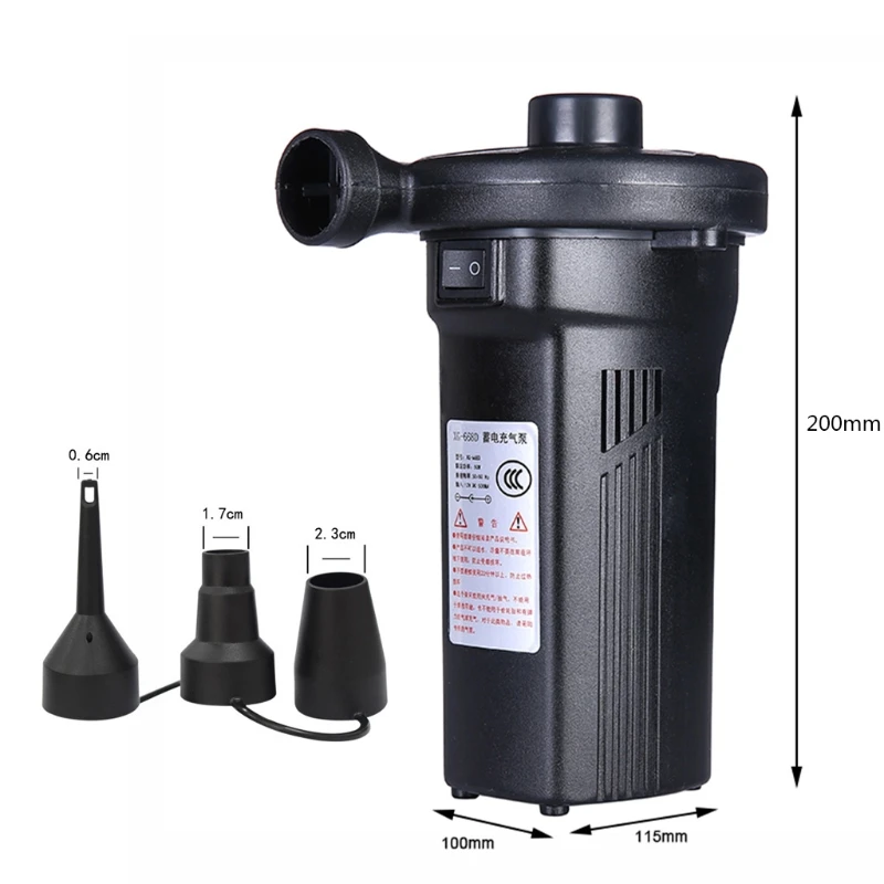 

Электрический быстрозаполняющий воздушный насос, воздушный матрас, насос для надувного раздувного бассейна, плота, кровати, лодки, игрушки,...