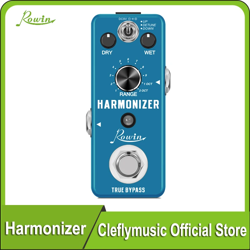 

Rowin Guitar Harmonizer Effect Pedal Digital Effects Pedals Harmony Pitch Shifter Detune For Electric Guitar Bass Mini Size